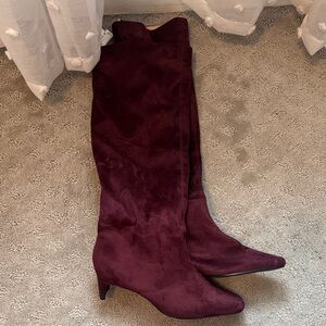 Banana Republic Deep Burgundy Heeled Boots
